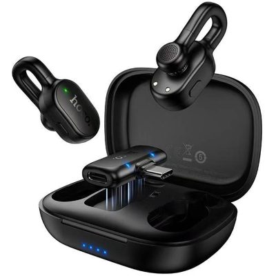 Петличний бездротовий мікрофон Hoco L27 Ice USB-C Black
