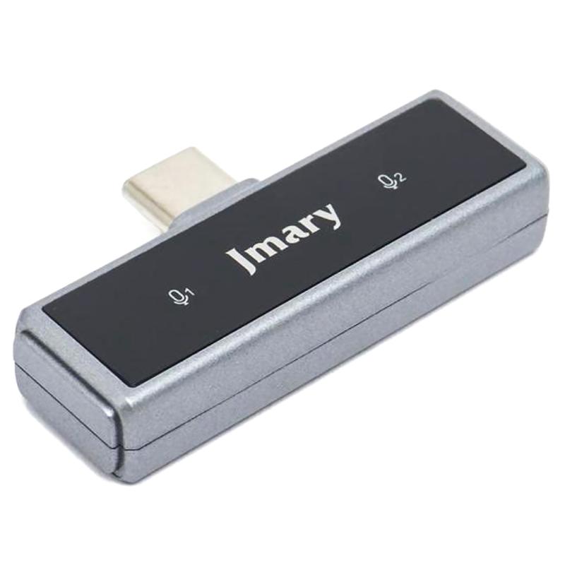 Петличний бездротовий мікрофон Jmary MW-15 Dual-mic USB-C Black