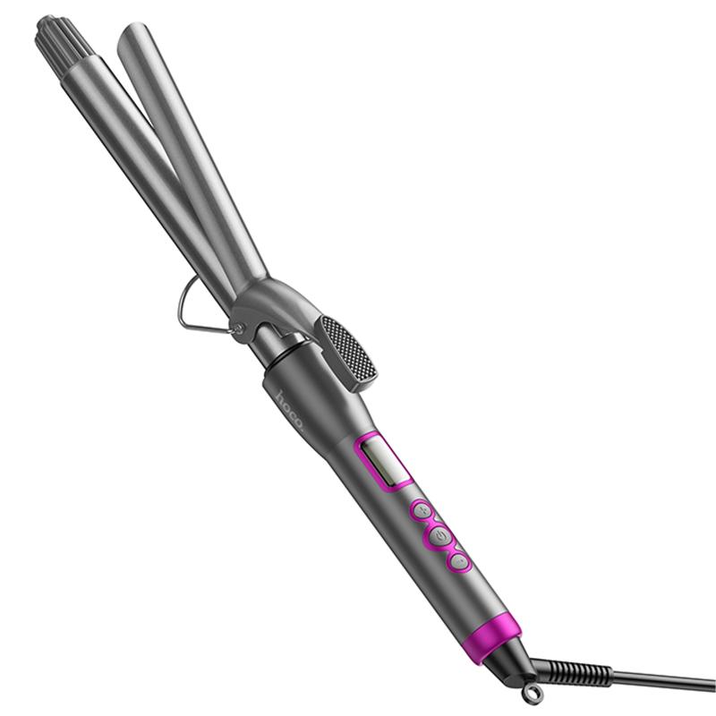 Плойка для волосся Hoco HP43 Electric manual curling iron with digital display Gray