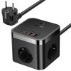 Подовжувач Baseus PowerCombo PD30W+QC3.0 (2USB-A/2C/2Socket) (1.5m) (BPS30) Cluster Black