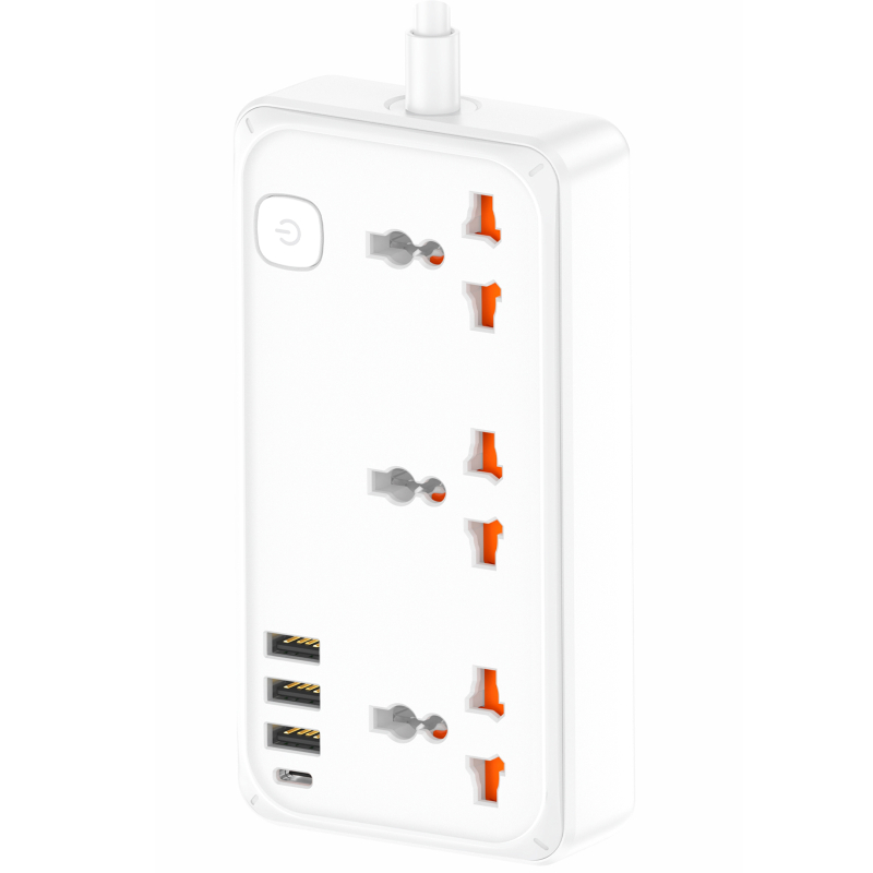 Подовжувач Amaya APS-20 Power 18W (1C/3 А/3xSocket) (1.5 м) White