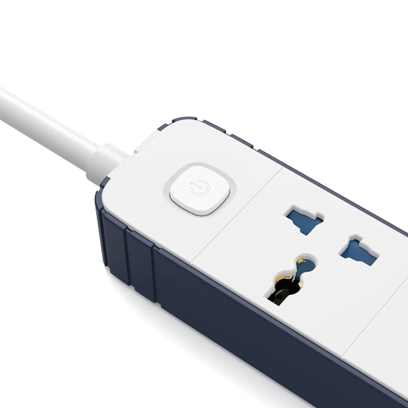Подовжувач WIWU S007 Power Strip PD 20W (2×USB-A / 2×USB-C/4xSocket) (2 м) White