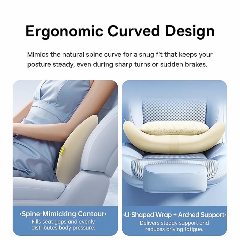 Подушка для попереку Baseus PrimeTrip VH2 Dual-Layer Lumbar (C01201) Starlight Off-White
