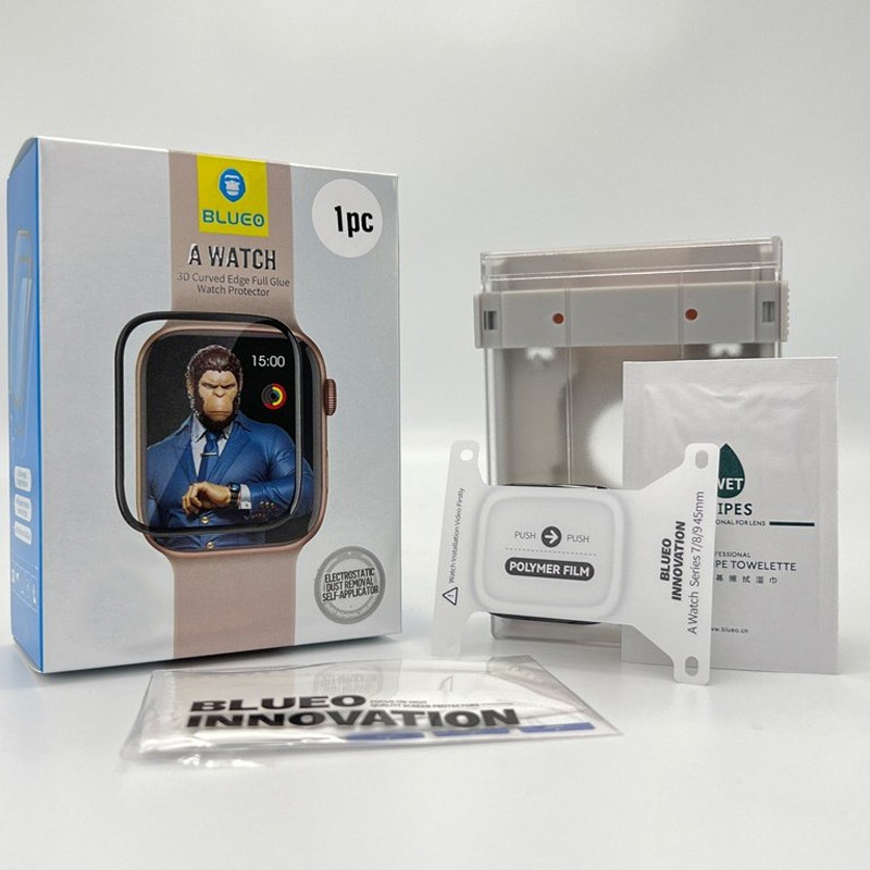 Полімерна 3D плівка Blueo High-Molecule для Apple Watch 10/11 42mm ( + аплікатор) Чорний