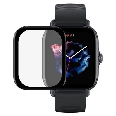 Полімерна плівка 3D (full glue) (тех.пак) для Xiaomi Amazfit GTS 3 Чорний