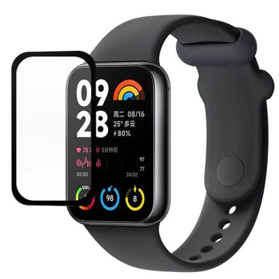 Полімерна плівка 3D (full glue) (тех.пак) для Xiaomi Mi Band 8 Pro Чорний