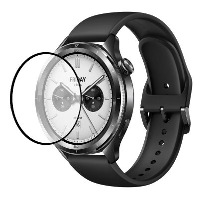 Полімерна плівка 3D (full glue) (тех.пак) для Xiaomi Watch S4 Чорний