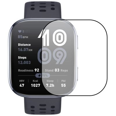 Полімерна плівка 3D (full glue) (тех.пак) для Xiaomi Amazfit Bip 6 Чорний