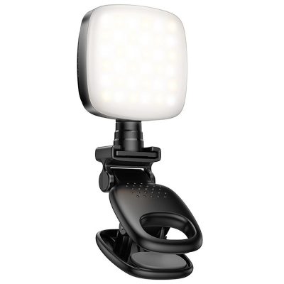 Портативна лампа для селфі Hoco K28 Square Selfie Light 200 mAh Black