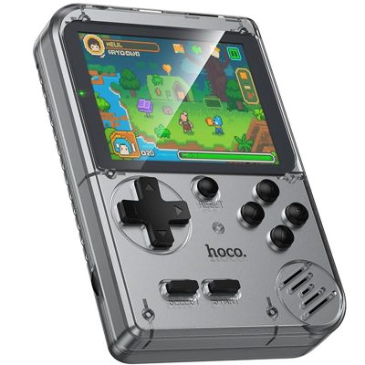 Портативна ігрова консоль Hoco GA40 Brilliant 400 games (250 mAh) Gray
