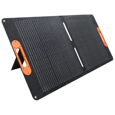 Портативна сонячна панель FGM-24V-100W Monocrystalline PD 65W + QC 3.0 IP67 (1×USB-A / 1×USB-C) Black