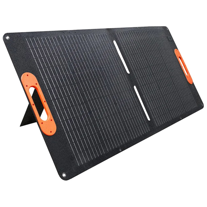 Портативна сонячна панель FGM-24V-100W Monocrystalline PD 65W + QC 3.0 IP67 (1×USB-A / 1×USB-C) Black