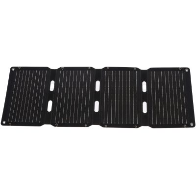 Портативна сонячна панель FGM-24V-60W Monocrystalline PD 65W + QC 3.0 IP67 (1×USB-A / 1×USB-C) Black