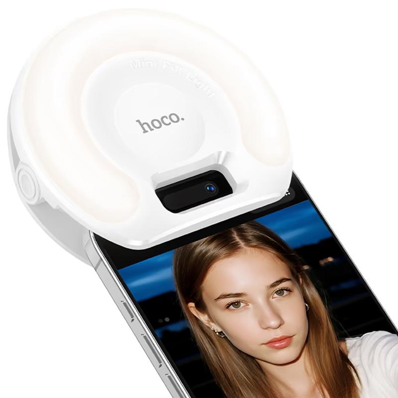 Портативна лампа для селфі Hoco K160 Olas 400 mAh White