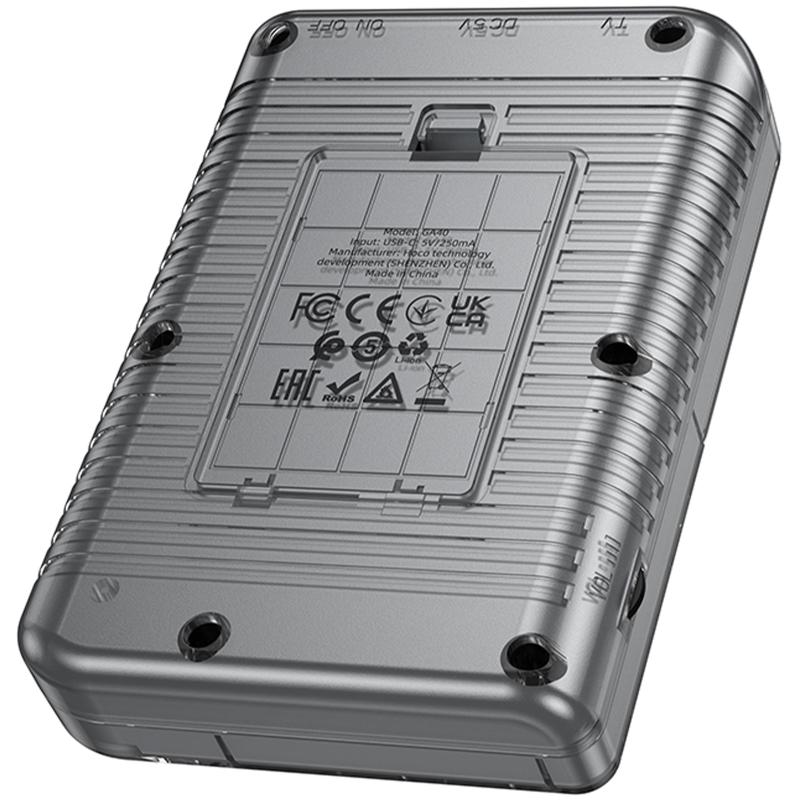 Портативна ігрова консоль Hoco GA40 Brilliant 400 games (250 mAh) Gray