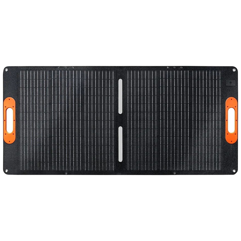 Портативна сонячна панель FGM-24V-100W Monocrystalline PD 65W + QC 3.0 IP67 (1×USB-A / 1×USB-C) Black