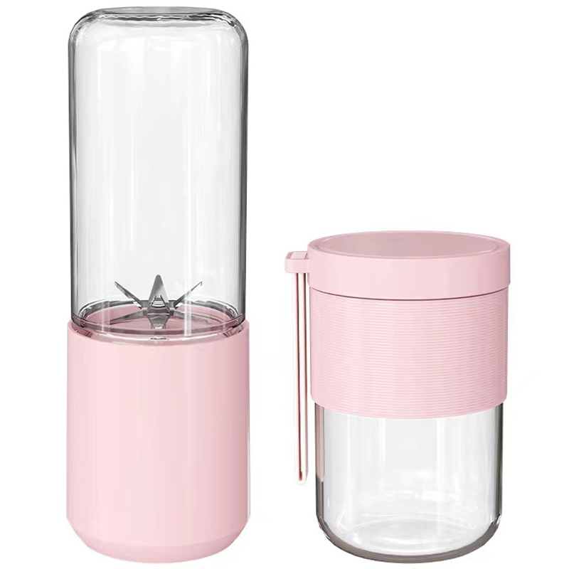Портативний блендер / соковижималка N8 400 + 300ml 60W 1500 mAh Pink