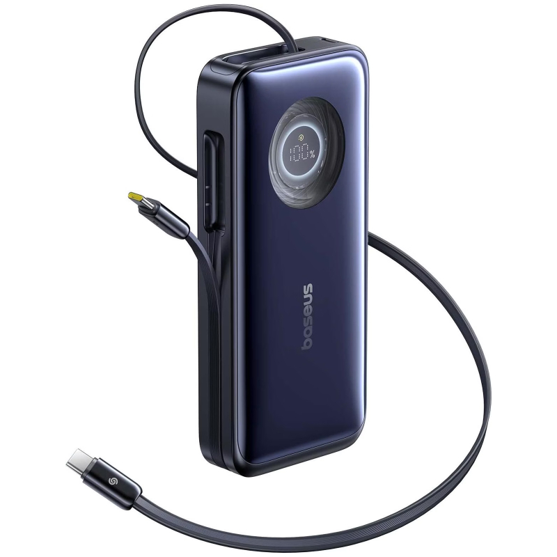 Портативний Захисна плівка Power Bank Baseus EnerCore CR11 PD 100W with cable 20000 mAh (PPNMS) Cosmic Black