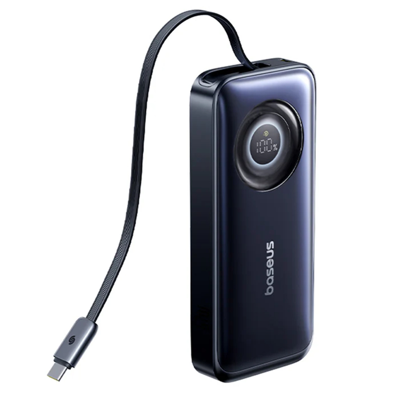 Портативний Захисна плівка Power Bank Baseus EnerCore CR11 PD 67W with cable 20000 mAh (PPNMS) Cosmic Black