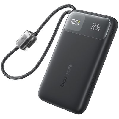 Портативний Захисна плівка Power Bank Baseus EnerFill FC11 PD22.5W with cable 10000 mAh (2×USB-C) (E0027R)