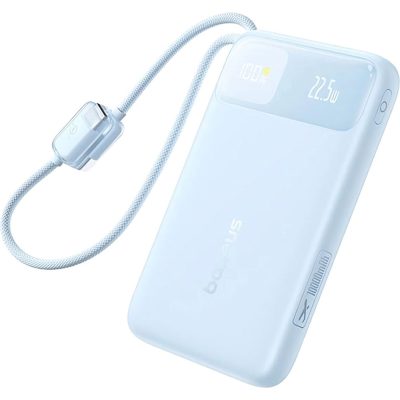 Портативний Захисна плівка Power Bank Baseus EnerFill FC11 PD22.5W with cable 10000 mAh (2×USB-C) (E0027R)