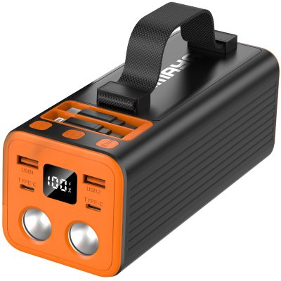 Портативний ЗП Power Bank Amaya F500L PD22.5W flashlight with cable 50000 mAh Black
