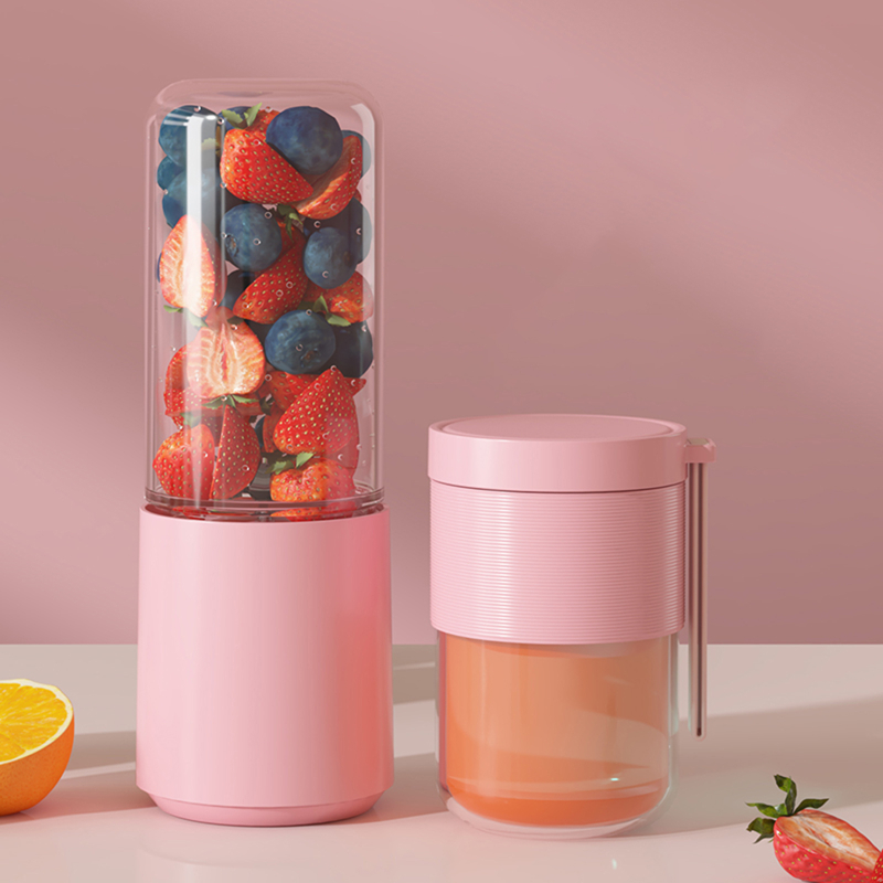 Портативний блендер / соковижималка N8 400 + 300ml 60W 1500 mAh Pink