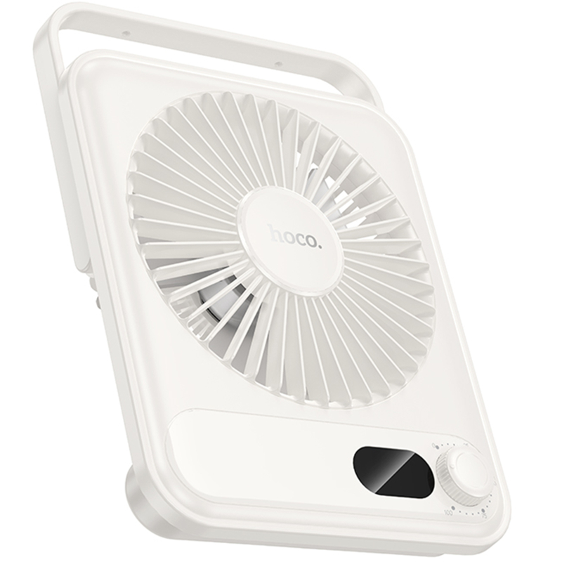 Портативний вентилятор Hoco HX607 handheld folding fan 2000 mAh White