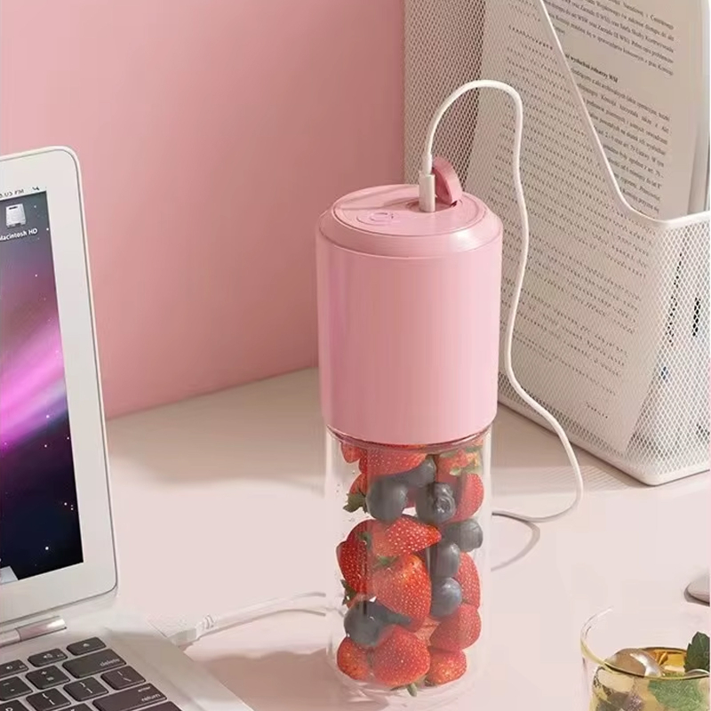 Портативний блендер / соковижималка N8 400 + 300ml 60W 1500 mAh Pink