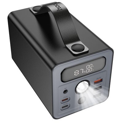 Портативний Захисна плівка Power Bank Hoco J138 22.5W + PD 20W + DC12V 60000 mAh Black