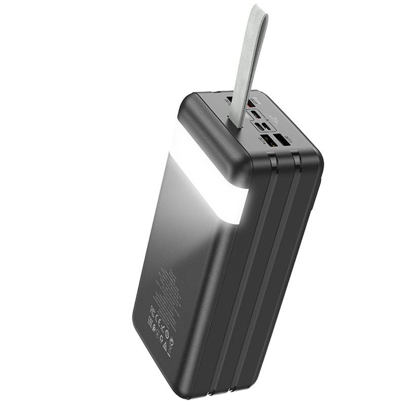 Портативний Захисна плівка Power Bank Hoco J86B Electric 22.5W + PD 20W 60000 mAh Чорний