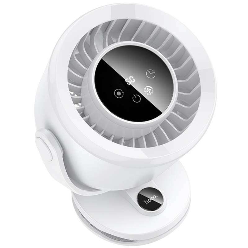 Портативний вентилятор Hoco HX608 handheld folding fan 3600 mAh White