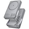 Портативний ЗП Power Bank Hoco Q36A Sunlight magnetic suction+holder PD20W з БЗП 10000 mAh Metal grey