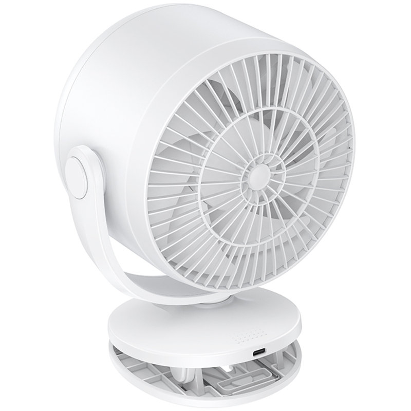 Портативний вентилятор Hoco HX608 handheld folding fan 3600 mAh White
