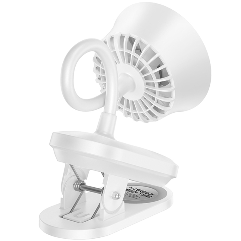 Портативний вентилятор Hoco HX610 handheld folding fan 1800 mAh White