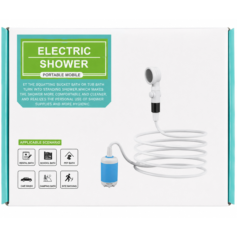 Портативний душ RA-01 4000 mAh, power 3-5 L/min (USB-C) White