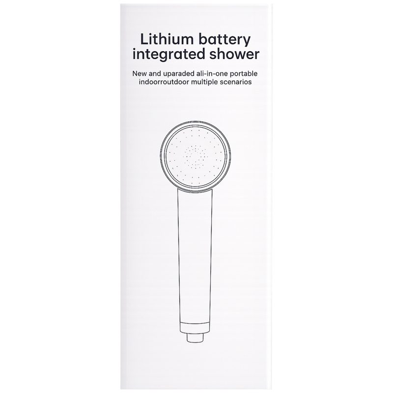 Портативний душ BL01-901 Water Temp and Battery Level Indicator 2000 mAh (USB-C) White