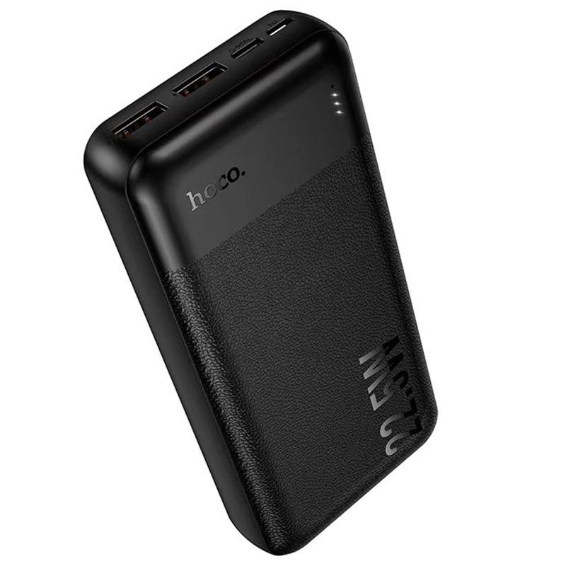 Портативний Захисна плівка Power Bank Hoco J159A Essence 22.5W + PD 20W 20000 mAh Black