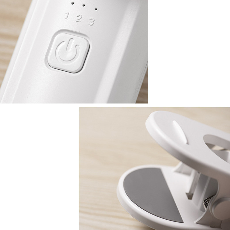 Портативний вентилятор K37 з затискачем 2000 mAh White