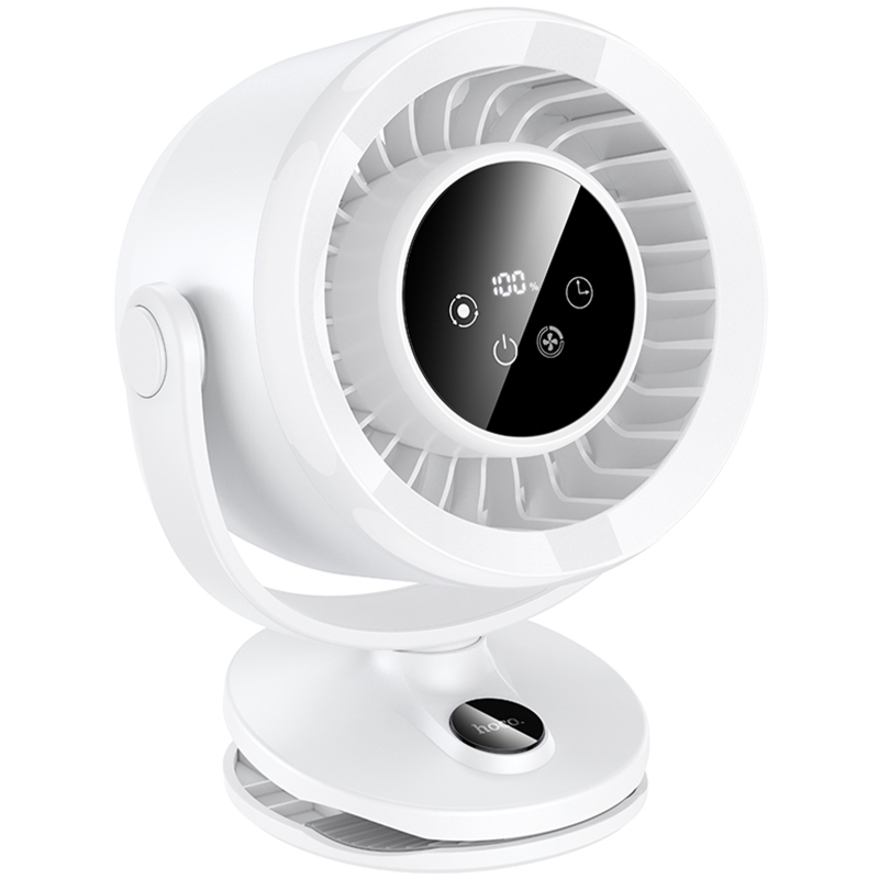 Портативний вентилятор Hoco HX608 handheld folding fan 3600 mAh White