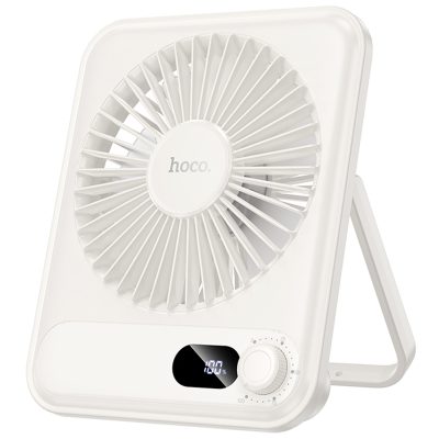 Портативний вентилятор Hoco HX607 handheld folding fan 2000 mAh White