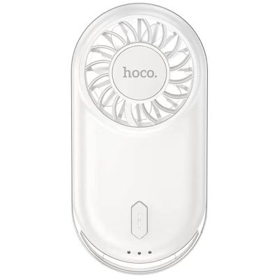 Портативний вентилятор Hoco HX611 ultra-thin pocket 900 mAh Milky White