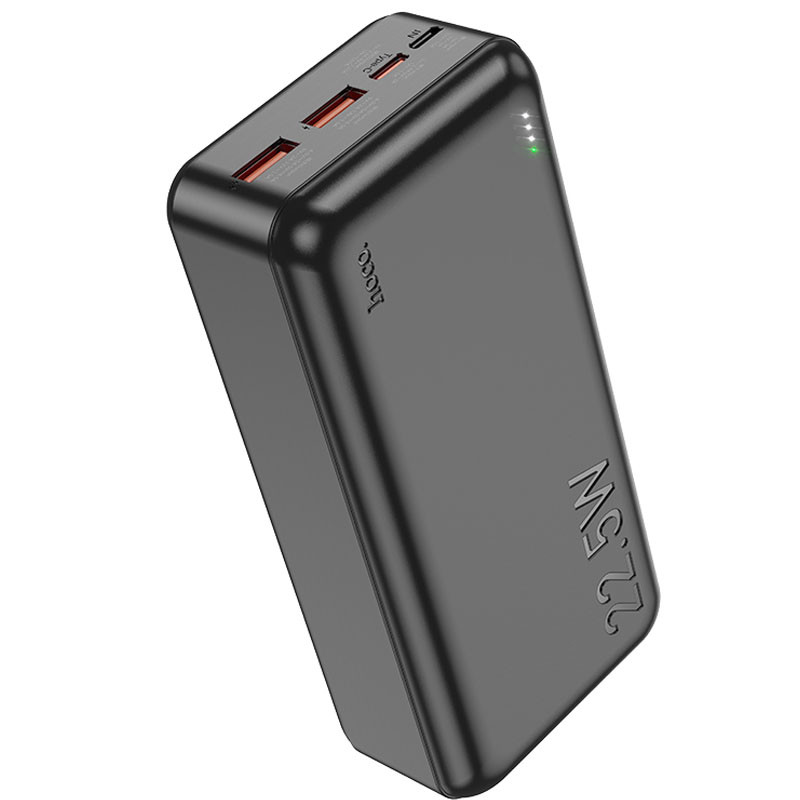Портативний Захисна плівка Power Bank Hoco J101B Astute PD 20W + 22.5W 30000 mAh Чорний