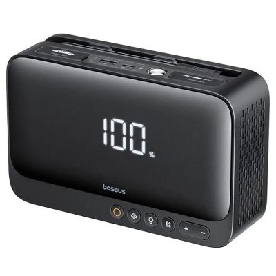 Пусковий пристрій (бустер) для автомобіля Baseus Super Energy 6000 mAh (C00245902111) Cluster Black