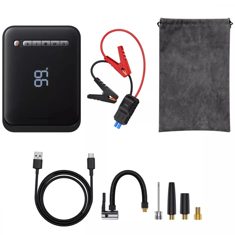 Пусковий пристрій (бустер) для автомобіля Baseus Super Energy Jump 8000 mAh (CGCN) Black