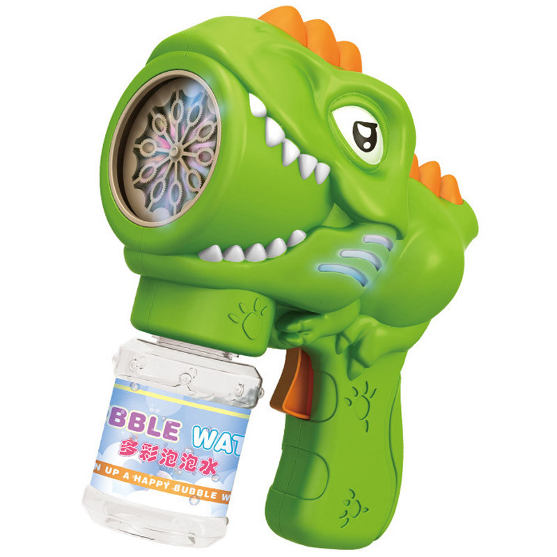 Пістолет з мильними бульбашками H007 Dinosaur + bottle 50ml Green
