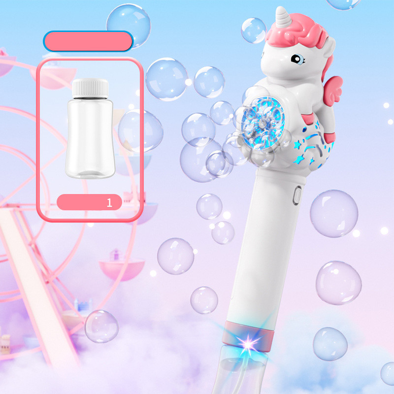 Пістолет з мильними бульбашками H055 Little Unicorn + bottle 50ml