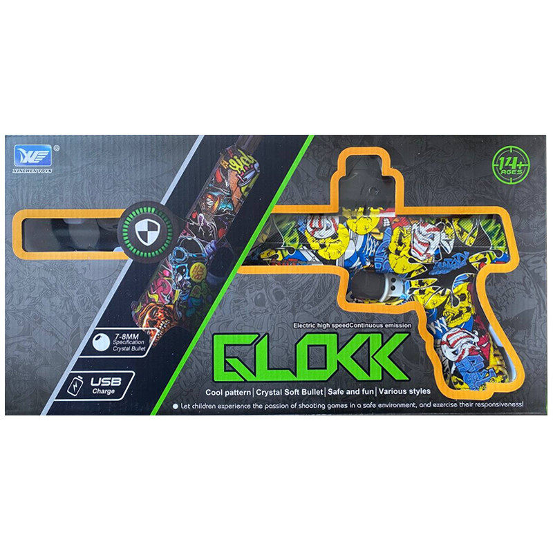 Пістолет на гідрогелевих кульках (орбізах) Glokk