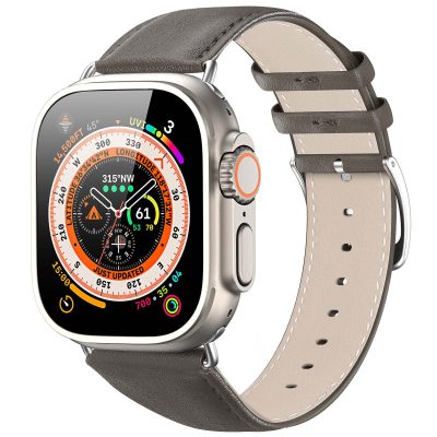 Ремінець Dux Ducis Leather Strap Classic для Apple Watch 42(ser.1-3)/44/45/46/49mm Grey