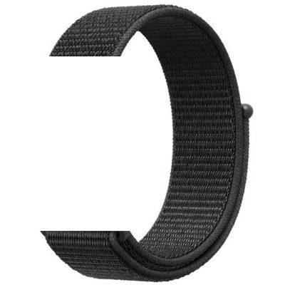 Ремінець Nylon для Smart Watch 22mm Чорний / Black